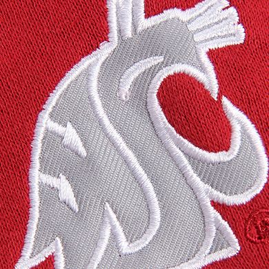 Women's Stadium Athletic Crimson Washington State Cougars Arched Name Full-Zip Hoodie
