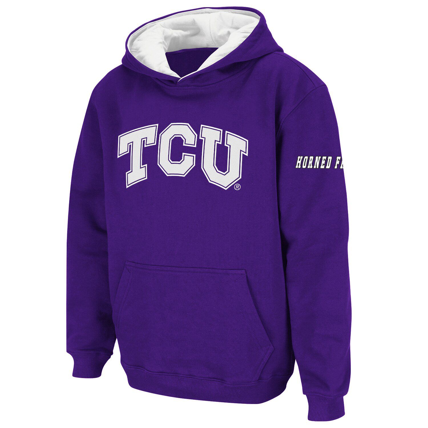 Image for Unbranded Youth Stadium Athletic Purple TCU Horned Frogs Big Logo Pullover Hoodie at Kohl's.