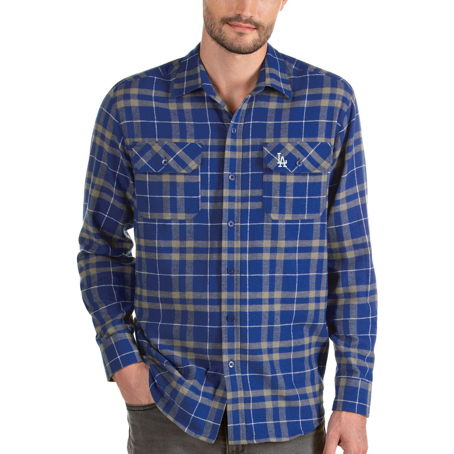 dodgers flannel shirt