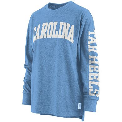 Women's Pressbox Carolina Blue North Carolina Tar Heels Two-Hit Canyon Long Sleeve T-Shirt
