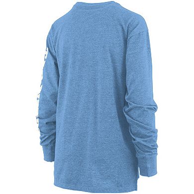 Women's Pressbox Carolina Blue North Carolina Tar Heels Two-Hit Canyon Long Sleeve T-Shirt