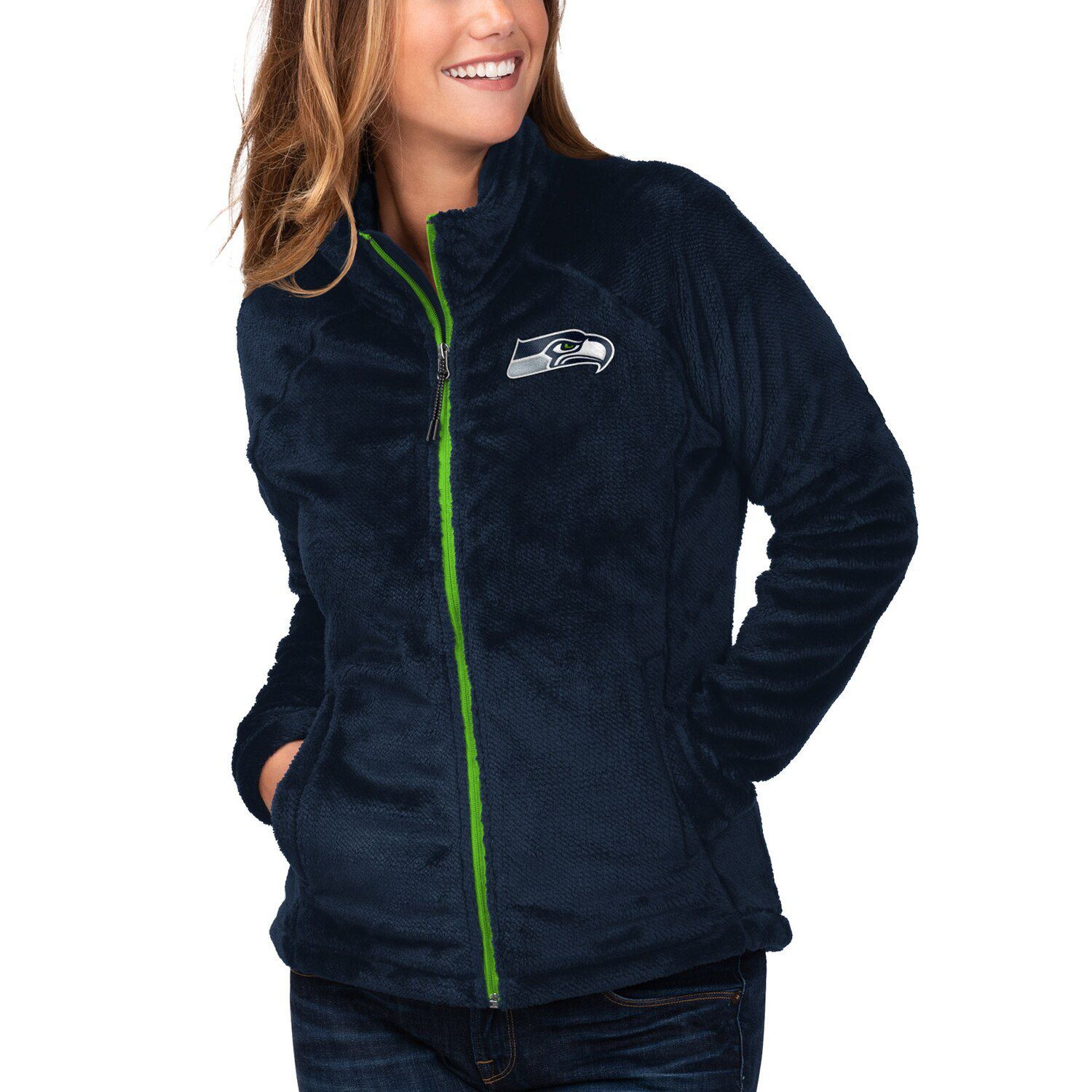 seahawks women's rain jacket