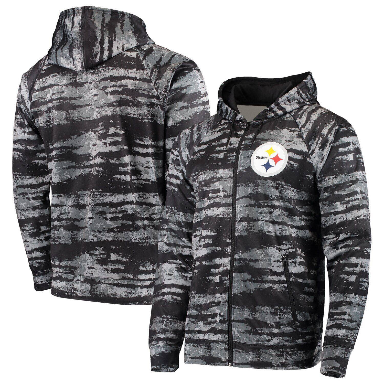 steelers zip hoodie