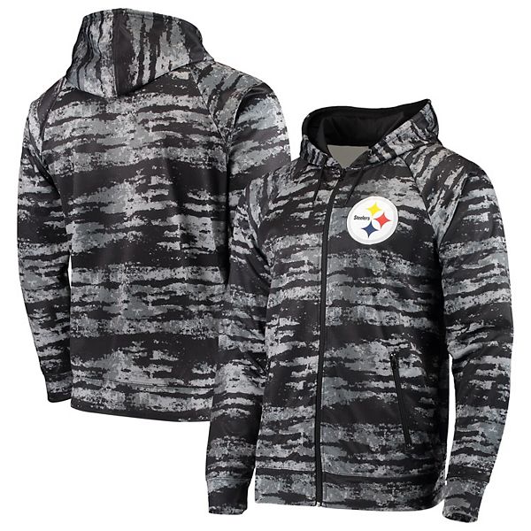 Zubaz NFL Men's Pittsburgh Steelers Hoodie w/ Oxide Sleeves