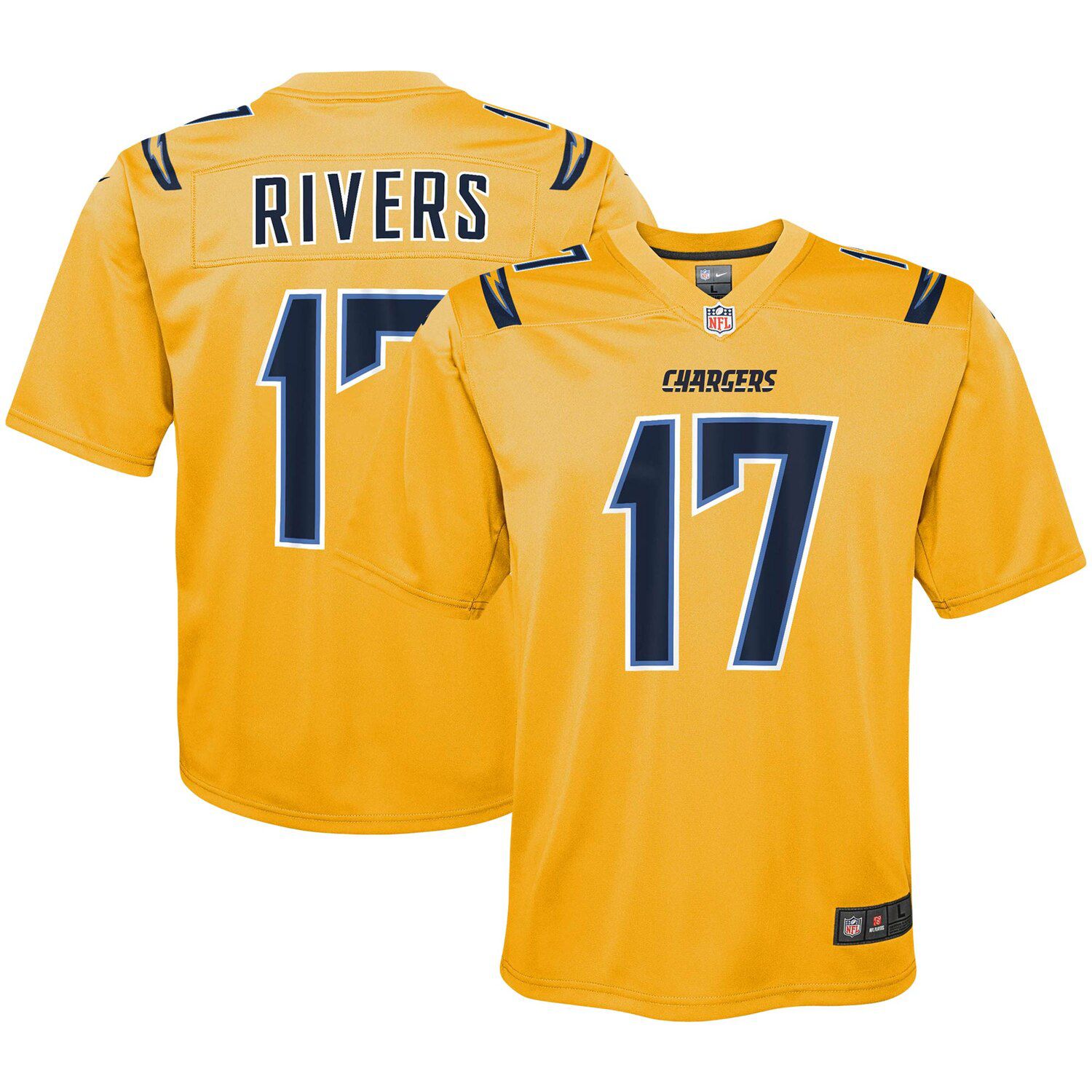 Philip Rivers Gold Los Angeles Chargers 