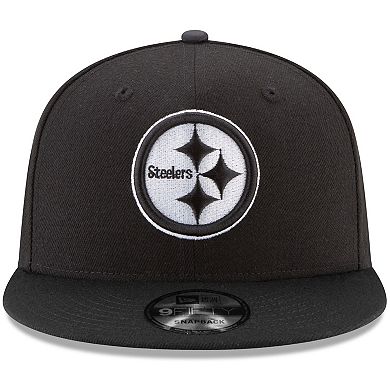 Men's New Era Black Pittsburgh Steelers B-Dub 9FIFTY Adjustable Hat