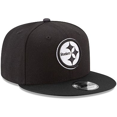 Men's New Era Black Pittsburgh Steelers B-Dub 9FIFTY Adjustable Hat