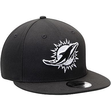 Men's New Era Black Miami Dolphins B-Dub 9FIFTY Adjustable Hat