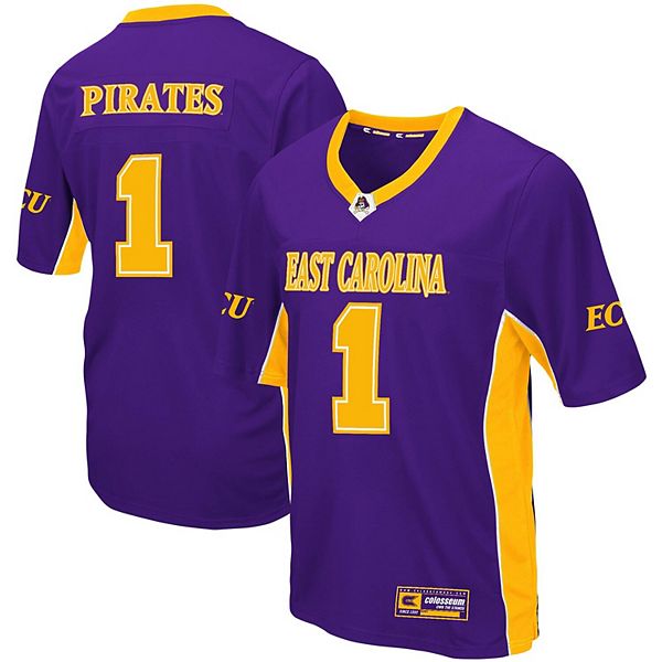 Men's Colosseum Purple ECU Pirates Max Power Football Jersey