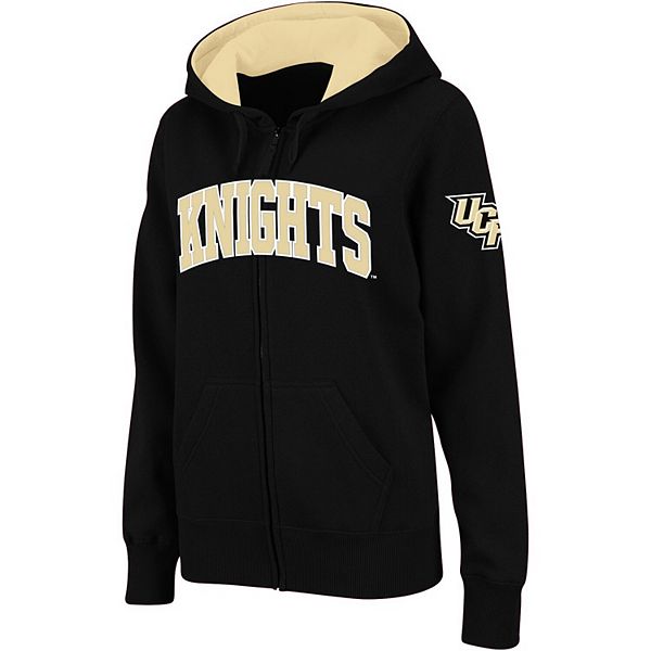 Women's Stadium Athletic Black UCF Knights Arched Name Full-Zip Hoodie