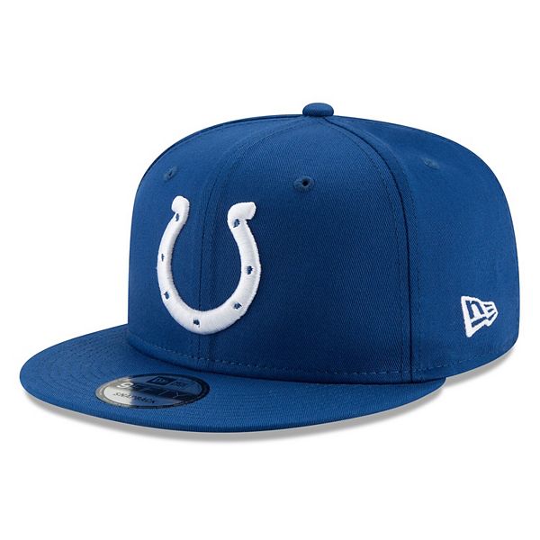 Men's New Era Cream/Royal Indianapolis Colts 2023 Sideline Historic 9FIFTY Snapback Hat