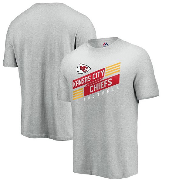 Men's Majestic Heathered Gray Kansas City Chiefs Big & Tall Last