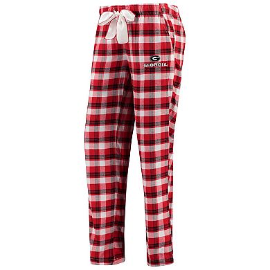 Women's Concepts Sport Red/Black Georgia Bulldogs Piedmont Flannel Pants