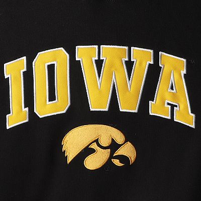 Iowa Hawkeyes Black & buy Yellow Men's Colosseum Hoodie