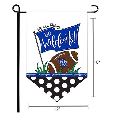 Kentucky Wildcats Pointed Garden Flag