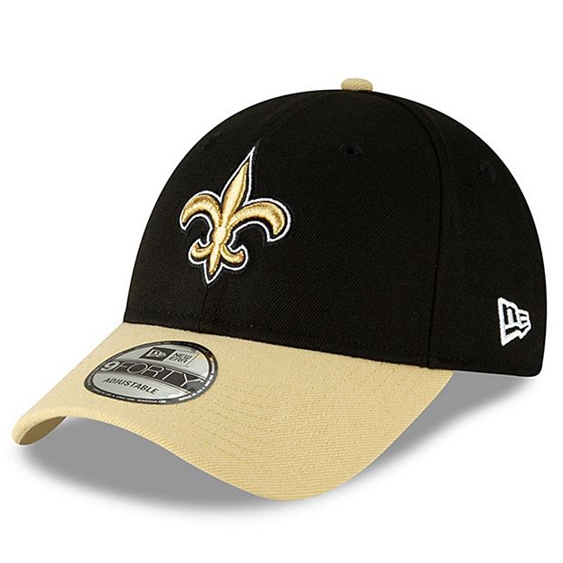 Men's New Orleans Saints New Era White/Black Retro 9FIFTY Snapback Hat