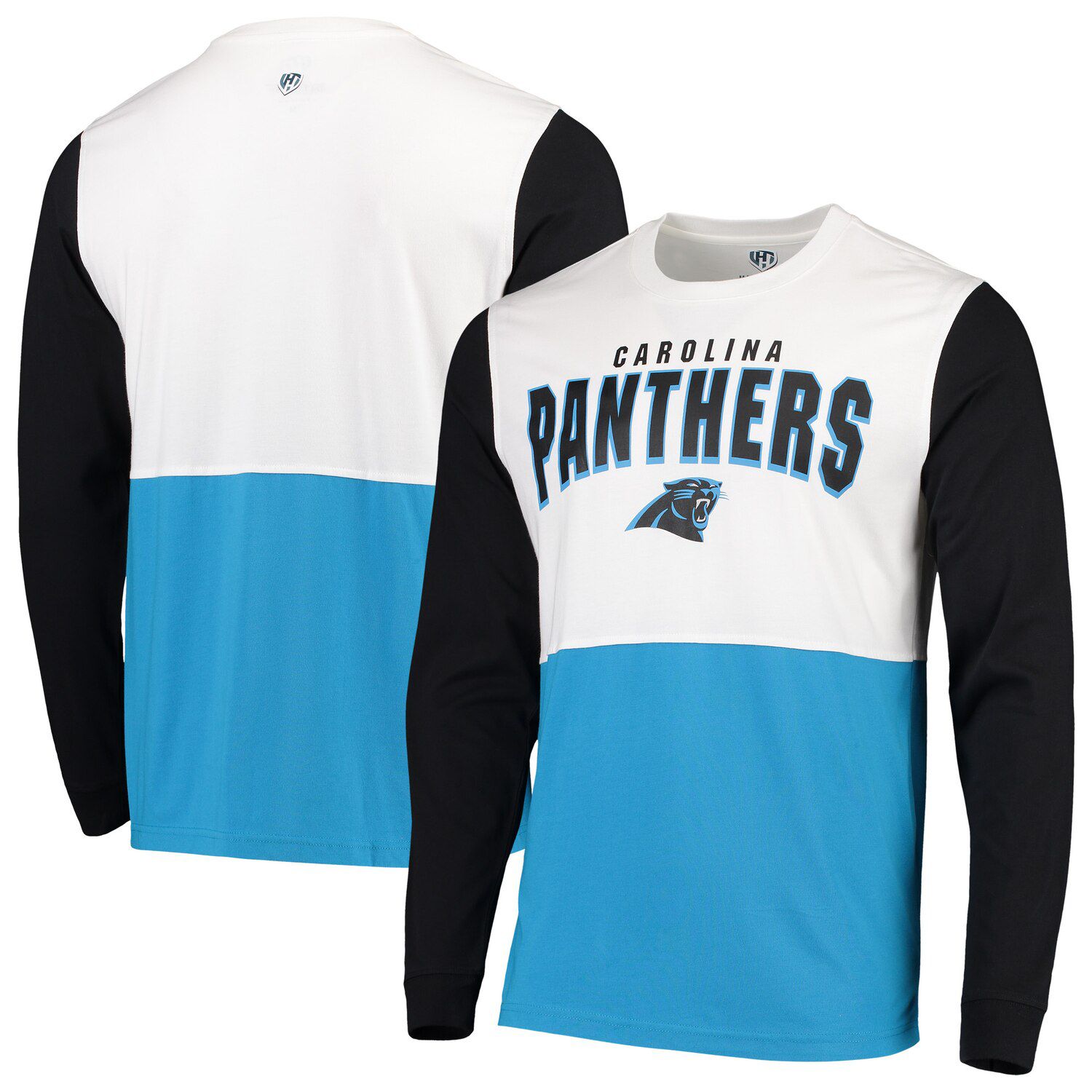 Carolina Panthers New Era Women's Tie-Dye Long Sleeve T-Shirt - Black