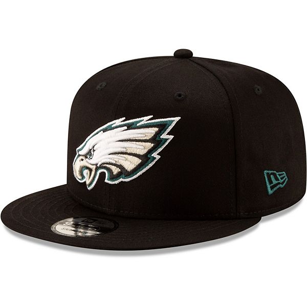 Men's New Era Black Philadelphia Eagles Basic 9FIFTY Adjustable ...