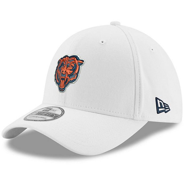 New Era Men's Chicago Bears 39Thirty White Stretch Fit Hat