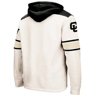 Men's Colosseum Cream Colorado Buffaloes 2.0 Lace-Up Pullover Hoodie
