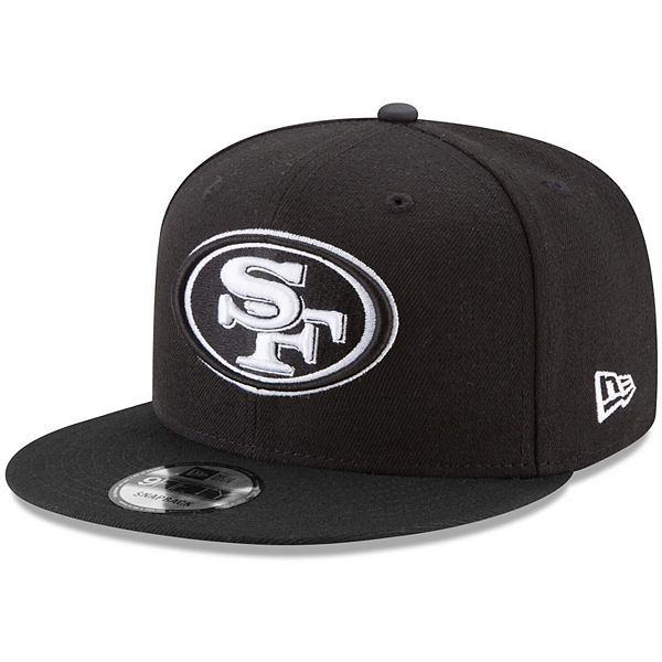 Youth San Francisco 49ers New Era Black Main B-Dub 9FORTY Adjustable Hat