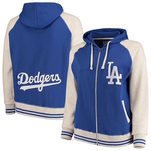 LA Dodgers Sweatshirt Girls Hoodie Blue Youth Fleece Full Zipper MLB.