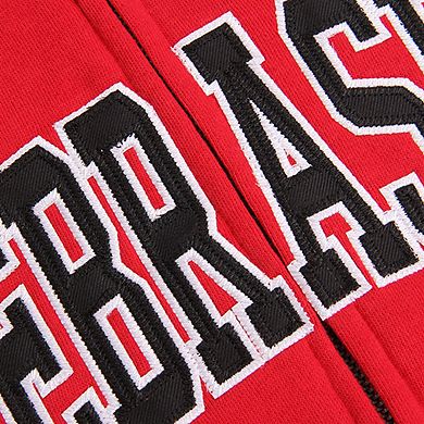 Women's Stadium Athletic Scarlet Nebraska Huskers Arched Name Full-Zip Hoodie