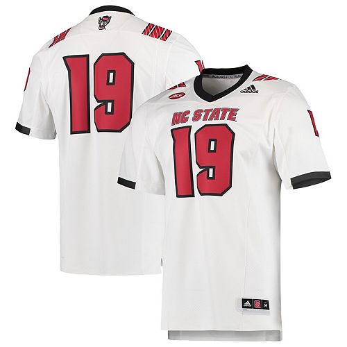 Men's adidas White NC State Wolfpack Team Premier Football Jersey