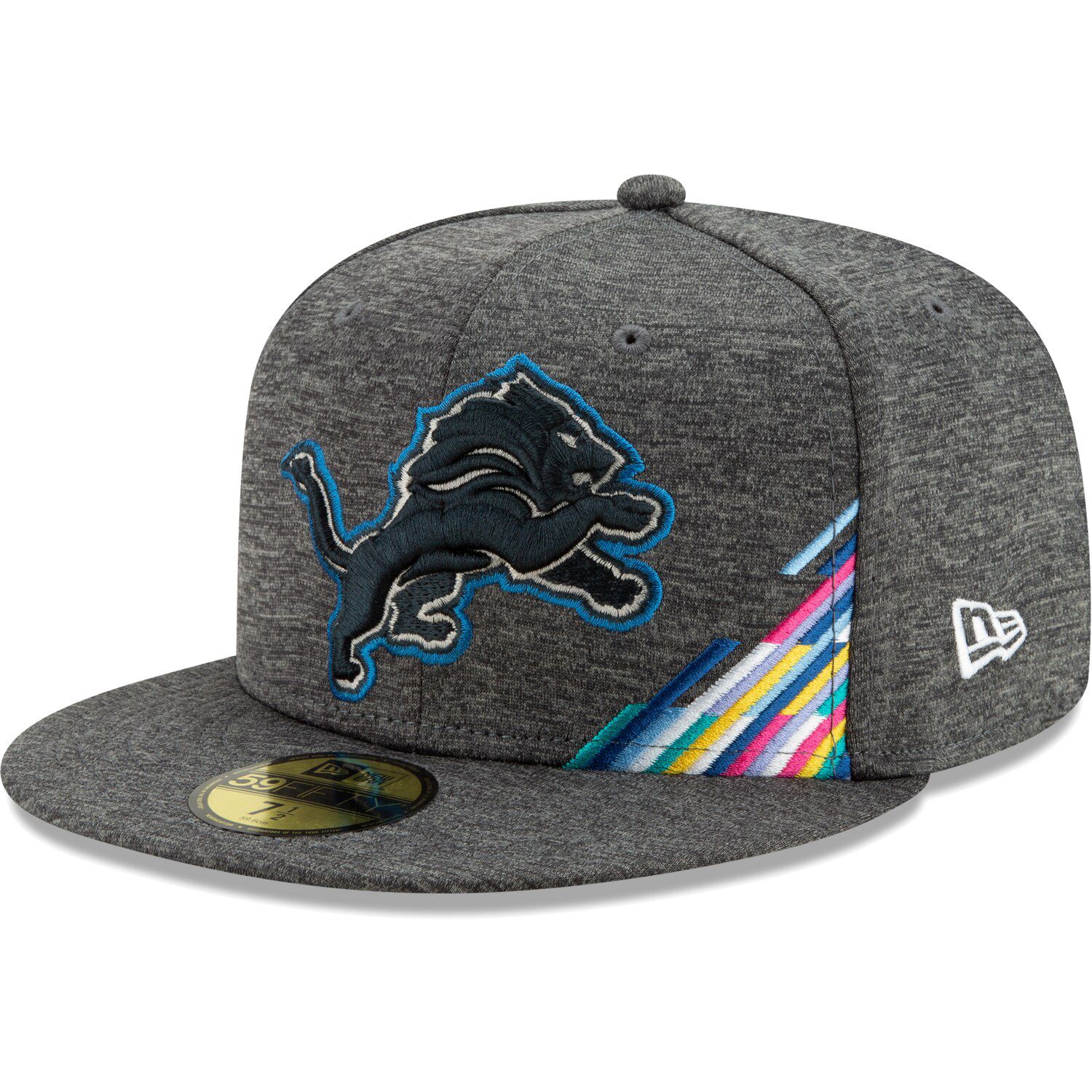 grey detroit lions hat