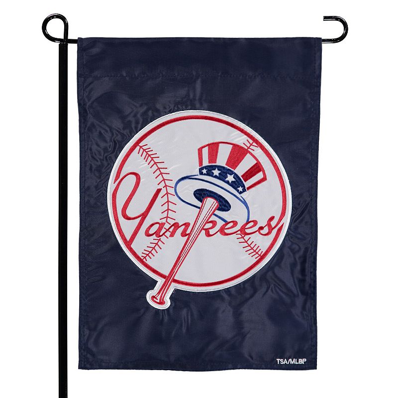 New York Yankees 12.5 x 19 Applique Double-Sided Garden Flag, Multicol