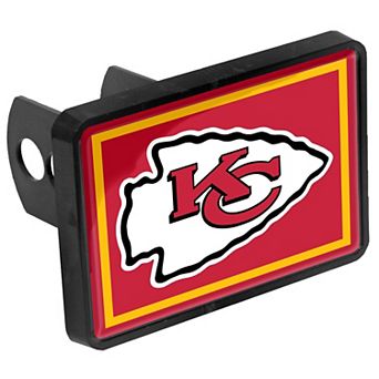 Kansas City Chiefs Logo 1.25" x 2" Universal Plastic Hitch Cover