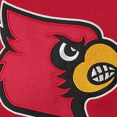 Youth Stadium Athletic Red Louisville Cardinals Big Logo Pullover Hoodie