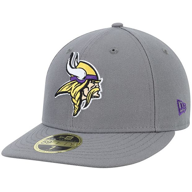 Minnesota Vikings New Era 59Fifty Low Profile White Hat