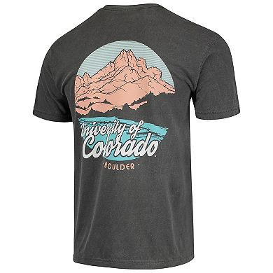 Men's Charcoal Colorado Buffaloes Script Local Comfort Color T-Shirt