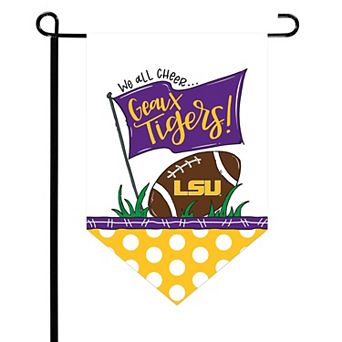 LSU Tigers Pointed Garden Flag