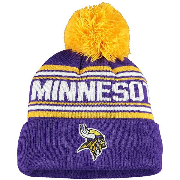 Women's '47 Purple Minnesota Vikings Bauble Cuffed Knit Hat with Pom