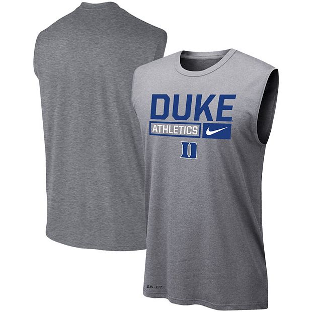 Men's Nike White Duke Blue Devils Basketball Drop Legend Performance T-Shirt