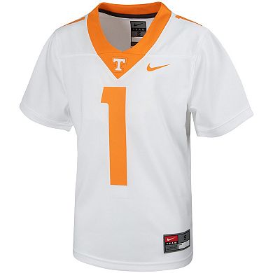 Youth Nike #1 White Tennessee Volunteers Untouchable Football Jersey