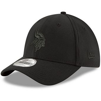 Men's New Era Black Minnesota Vikings Logo 39THIRTY Flex Hat