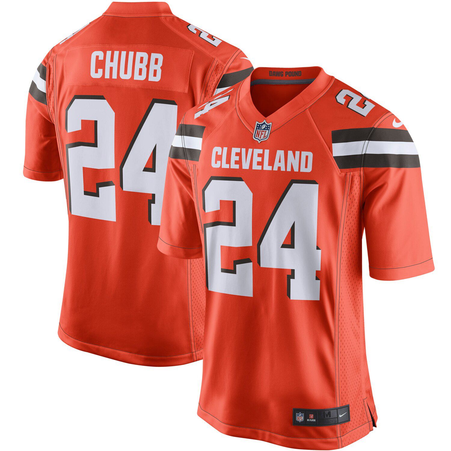 Nike Nick Chubb Orange Cleveland Browns 