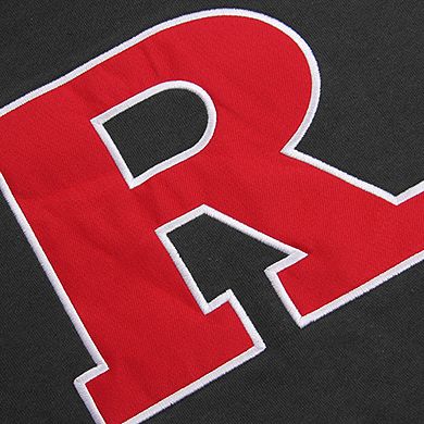 Youth Stadium Athletic Charcoal Rutgers Scarlet Knights Big Logo Pullover Hoodie