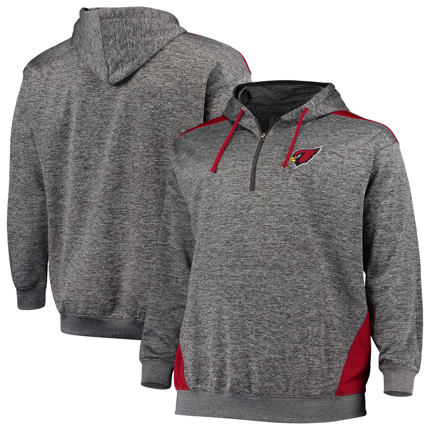 quarter zip fleece hoodie