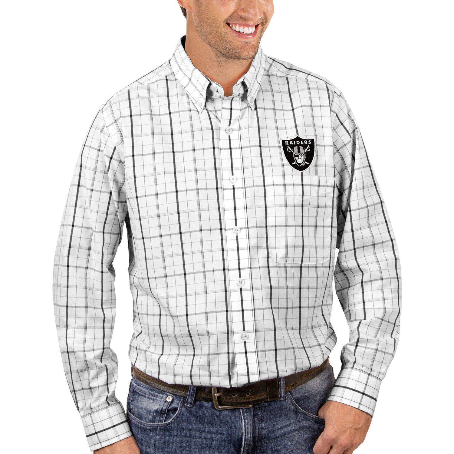 raiders dress shirt