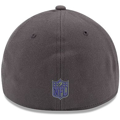 Men's New Era Graphite Minnesota Vikings Storm 39THIRTY Flex Hat
