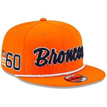 Men's New Era Orange Denver Broncos 2019 NFL Sideline Home Official 9FIFTY  1960s Snapback Adjustable Hat