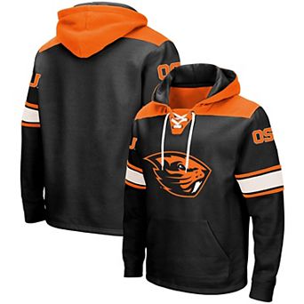 Men's Colosseum Black Oregon State Beavers 2.0 Lace-Up Hoodie