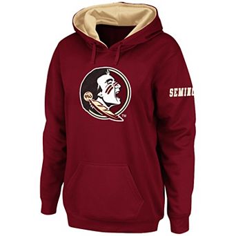Women's Stadium Athletic Garnet Florida State Seminoles Big Logo Pullover Hoodie