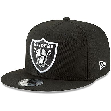 Men's New Era Black Las Vegas Raiders B-Dub 9FIFTY Adjustable Hat