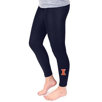 Women's ZooZatz Navy Illinois Fighting Illini Fleece Leggings