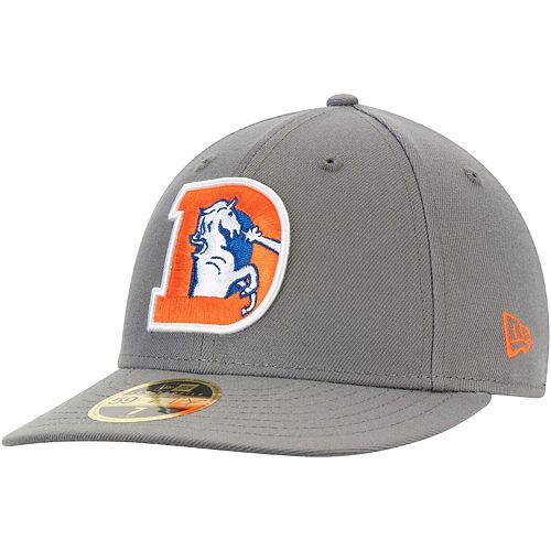 Men's New Era Graphite Denver Broncos Throwback Logo Storm Low Profile ...